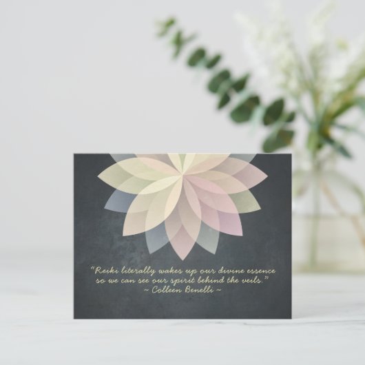 Reiki Master en Yoga Mediation Instructor Quotes Briefkaart (Staand voorkant)