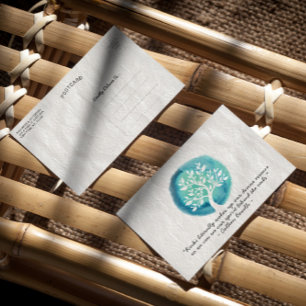 Reiki Master en Yoga Mediation Instructor Quotes Briefkaart