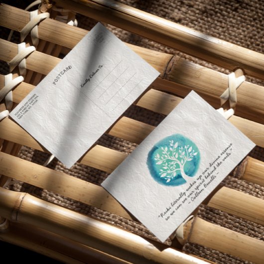 Reiki Master en Yoga Mediation Instructor Quotes Briefkaart