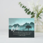 Reiki Master en Yoga Mediation Instructor Quotes Briefkaart (Staand voorkant)