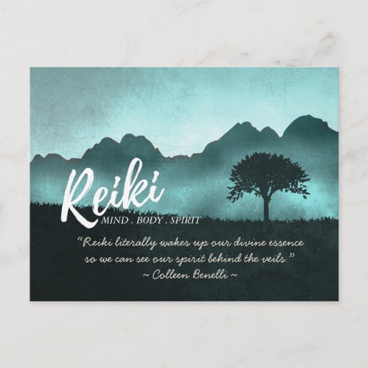 Reiki Master en Yoga Mediation Instructor Quotes Briefkaart (Voorkant)