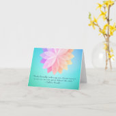 Reiki Master en Yoga Mediation Instructor Quotes Kaart (Gele Bloem)