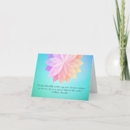 Reiki Master en Yoga Mediation Instructor Quotes Kaart