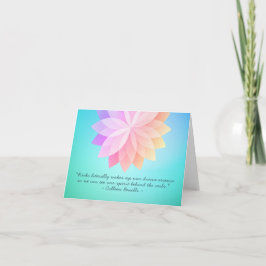 Reiki Master en Yoga Mediation Instructor Quotes Kaart