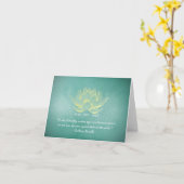 Reiki Master en Yoga Mediation Instructor Quotes Kaart (Gele Bloem)