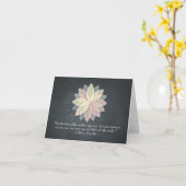 Reiki Master en Yoga Mediation Instructor Quotes Kaart (Gele Bloem)