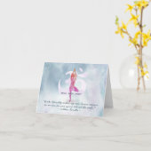 Reiki Master en Yoga Mediation Instructor Quotes Kaart (Gele Bloem)