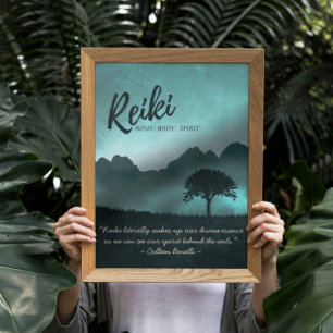 Reiki Master en Yoga Mediation Instructor Quotes Poster