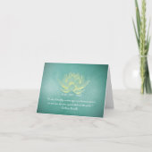 Reiki Master en Yoga Meditatie Instructeur Citaten Kaart (Voorkant)