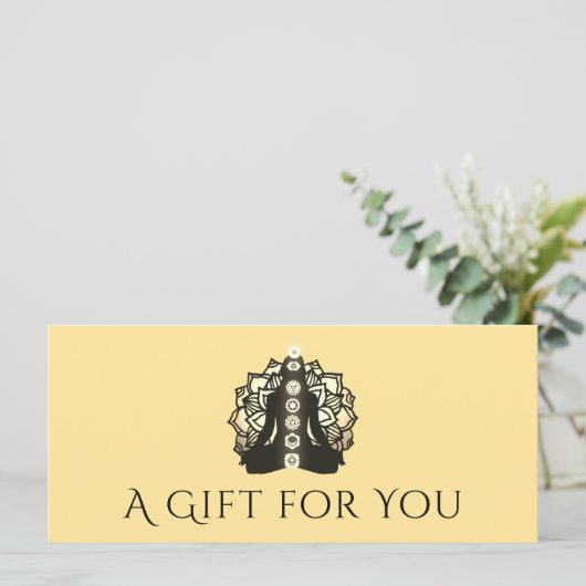 Reiki Master & Energy Healer Cadeaubon (Staand voorkant)