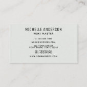 Reiki Master Energy Healer Kleurrijk Visitekaartje (Achterkant)