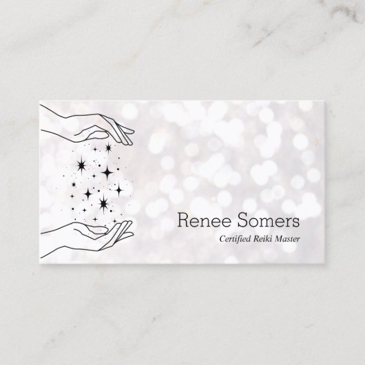 Reiki Master Energy Healing Visitekaartje (Voorkant)