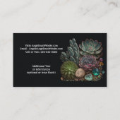 Reiki Master Energy Worker Succulents Cristals Visitekaartje (Achterkant)