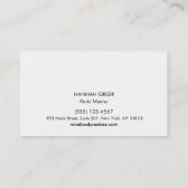 Reiki Master Gold Hanko Symbool Hout Visitekaartje (Achterkant)