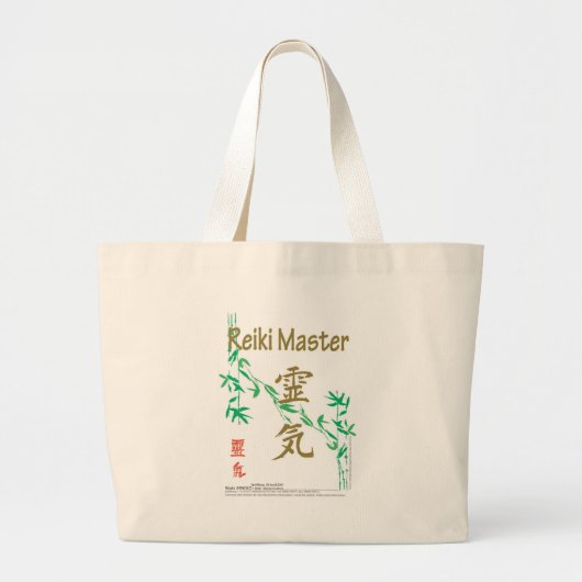 Reiki Master Grote Tote Bag (Voorkant)