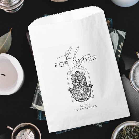 Reiki Master Hamsa Hand Evil Eye Yoga Therapist Bedankzakje