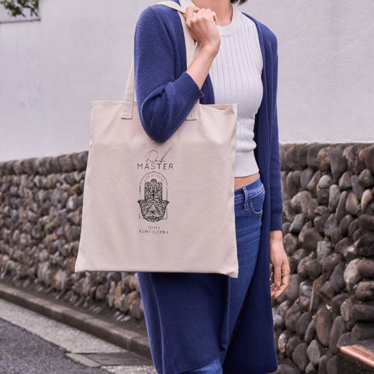 Reiki Master Hamsa Hand Evil Eye Yoga Therapist Tote Bag
