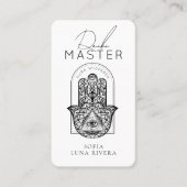 Reiki Master Hamsa Hand Evil Eye Yoga Therapist Visitekaartje (Voorkant)
