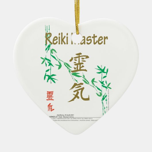 Reiki Master Keramisch Ornament (Voorkant)