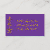 Reiki Master Logo Visitekaartje (Achterkant)