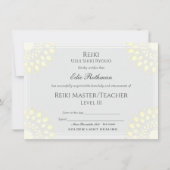 Reiki Master Lotus Certificate of Completion Award Kaart (Voorkant)
