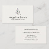 Reiki Master met Chakras Visitekaartje (Voorkant / Achterkant)