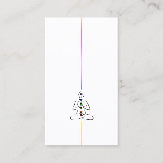 Reiki Master met Chakras Visitekaartje (Voorkant)