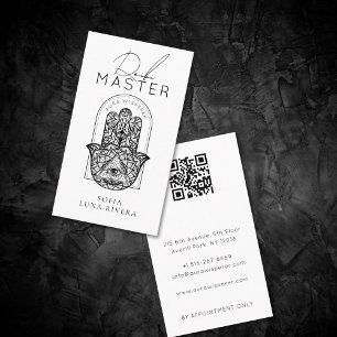 Reiki Master Minimalistische Hansa Hand Boog Visitekaartje