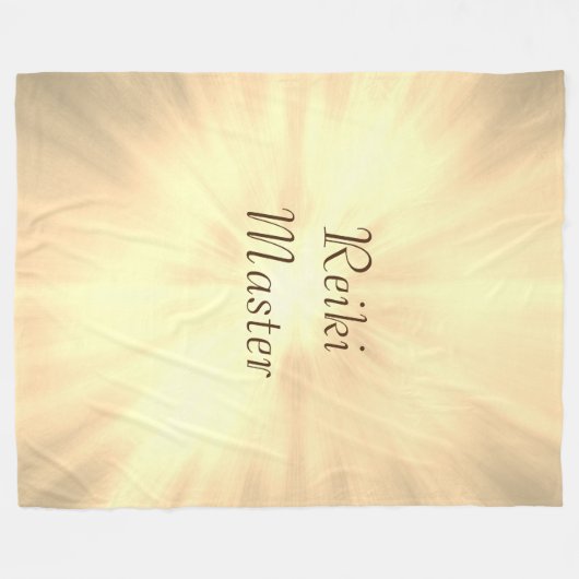 Reiki Master-ontwerp Fleece Deken (Voorkant (Horizontaal))