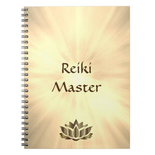 Reiki Master-ontwerp Notitieboek (Voorkant)