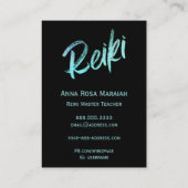 ** Reiki Master Practitioner Healing Energy Visitekaartje (Achterkant)
