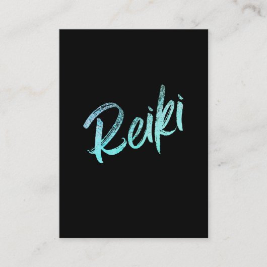 ** Reiki Master Practitioner Healing Energy Visitekaartje (Voorkant)