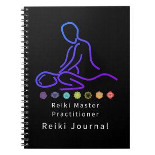 Reiki Master Practitioner Outline Black Notitieboek