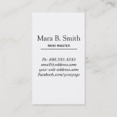 *~* Reiki Master Practitioner Sacred Geometry Visitekaartje (Achterkant)