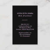 *~* Reiki Master Practitioner Symbol Roze Glitter Visitekaartje (Achterkant)