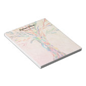 Reiki Master Rainbow Tree Personalized  Notitieblok (Schuin)