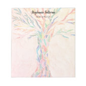 Reiki Master Rainbow Tree Personalized Notitieblok (Voorkant)
