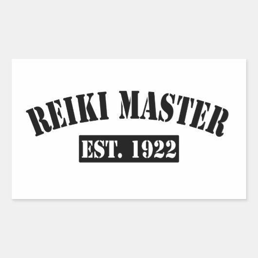 Reiki Master Rechthoekige Sticker (Voorkant)