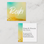*~* Reiki Master Reiki Practitioner Energy Healer Vierkante Visitekaartje (Voorkant / Achterkant)
