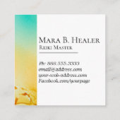 *~* Reiki Master Reiki Practitioner Energy Healer Vierkante Visitekaartje (Achterkant)