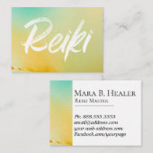 *~* Reiki Master Reiki Practitioner Energy Healer Visitekaartje (Voorkant / Achterkant)