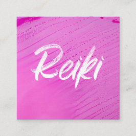*~* Reiki Master Reiki Praktijkverhittingsenergie Vierkante Visitekaartje