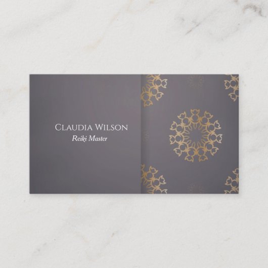 Reiki Master Spiritueel Energy Healer Visitekaartje (Voorkant)