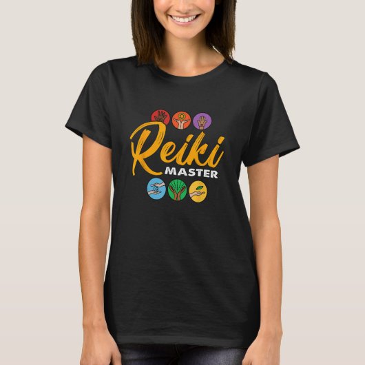 Reiki Master Spirituele genezer houdt van energie  T-shirt (Voorkant)