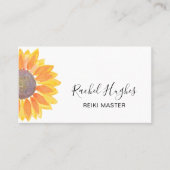 Reiki Master Sunflower Visitekaartje (Voorkant)
