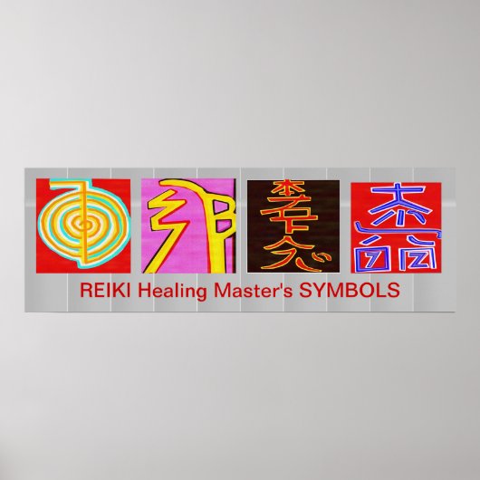 REIKI Master Symbols - OmMANTRA Base Poster (Voorkant)
