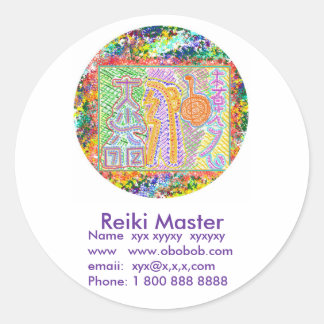Reiki Master verkoopbevordering Ronde Sticker