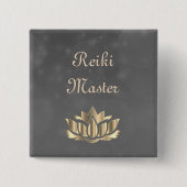 Reiki Master Vierkante Button 5,1 Cm (Voorkant)
