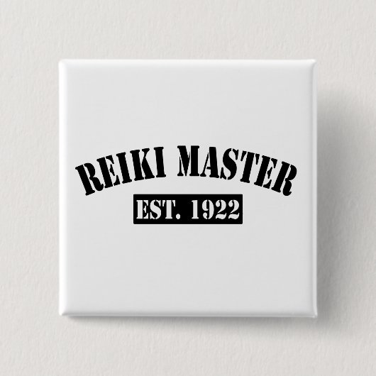 Reiki Master Vierkante Button 5,1 Cm (Voorkant)
