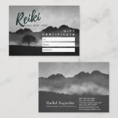 Reiki Master Yoga Instructor Cadeaubon Kaart Kortingskaartje (Voorkant / Achterkant)